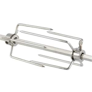 Rotisserie Grilling Kit with Motor 32 in. Stainless Steel