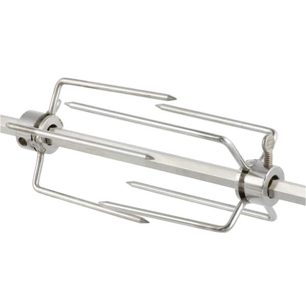 Rotisserie Grilling Kit with Motor 32 in. Stainless Steel
