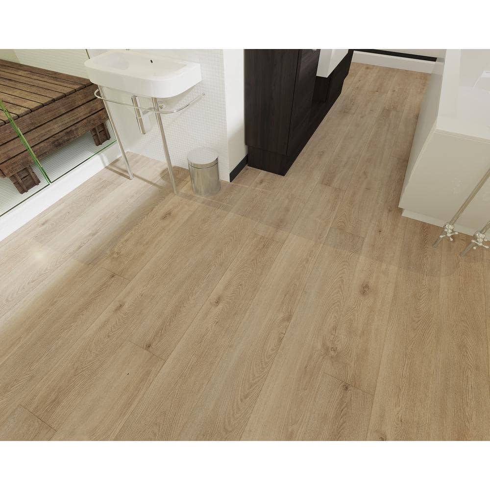 Vista Clay 7" x 60" Oak Look Waterproof Vinyl Plank Flooring