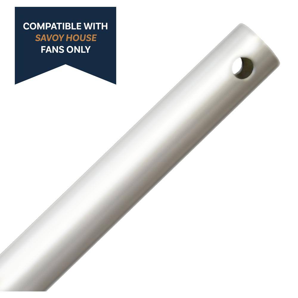 72" Polished Nickel Ceiling Fan Downrod for Indoor/Outdoor Use