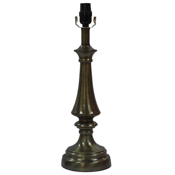 Hampton Bay Mix & Match Antique Brass Classic Round Table Lamp