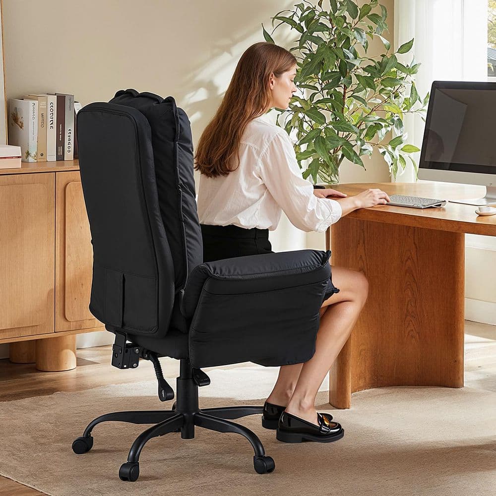 Bestier - Ergonomic Executive Office Chair with Footrest & Lumbar Support, High Back PU Leather, Adjustable - Thumbnail 5