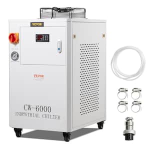 Industrial Water Chiller 1500-Watt Industrial Water Coole with Compressor 15L Water Tank Capacity 65 L/min Max Flow Rate