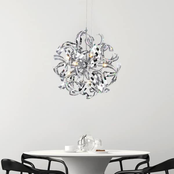 Swivel 18 Light Chandelier With Chrome Finish