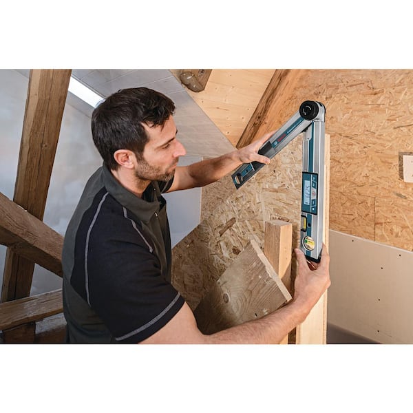 Bosch Miter Finder Digital Angle Finder Features Miter Cut Calculator Protractor And Level With Carrying Case Gam 2 Mf