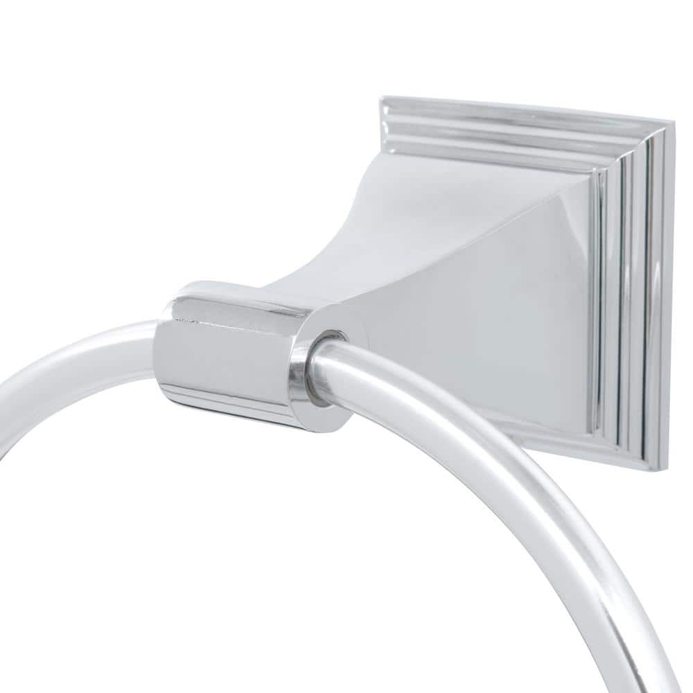 Leonard Chrome 4-Piece Bathroom Hardware Set
