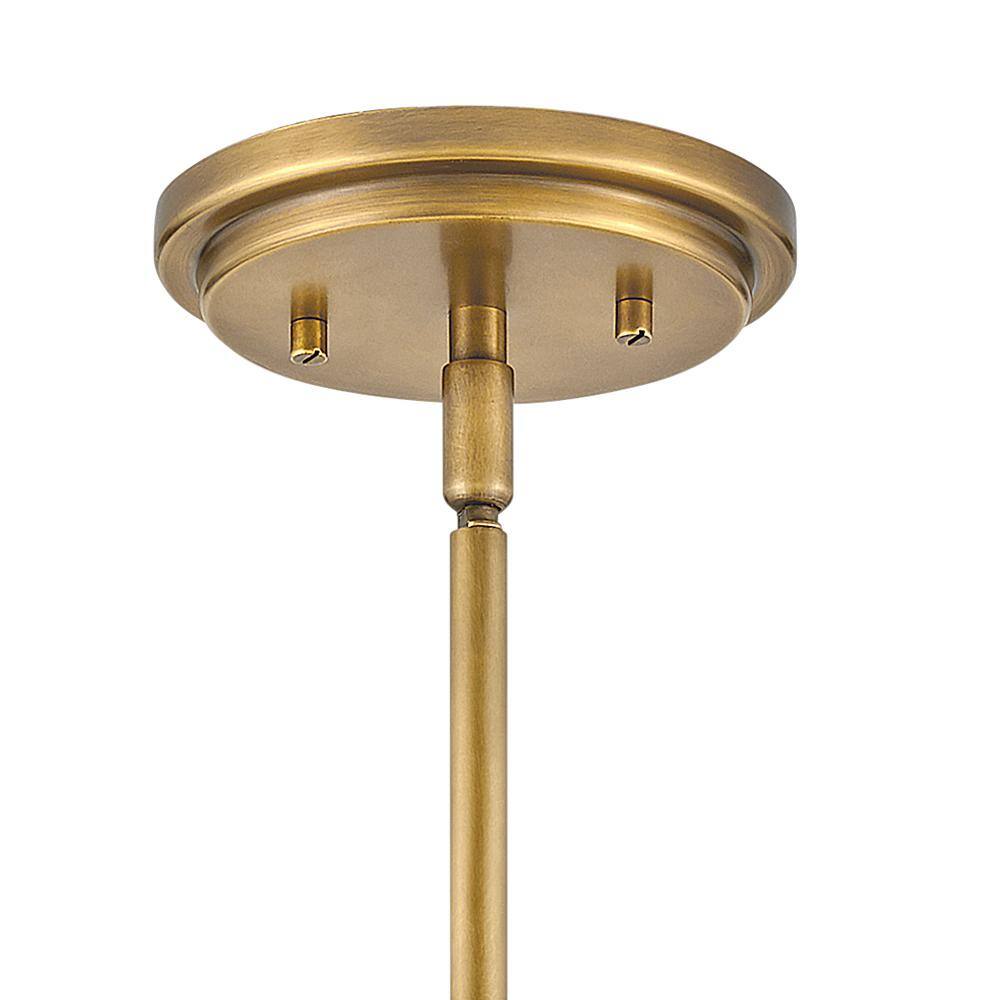 Heritage Brass Argo LED Bowl Pendant with Clear Seedy Glass
