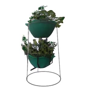Grow Anything Anywhere Tower 16 in. x 24 in. Antique Finish Steel Mesh Planter