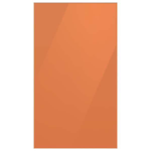 Samsung Bespoke Bottom Panel in Clementine Glass for 4-Door Flex French Door Refrigerator