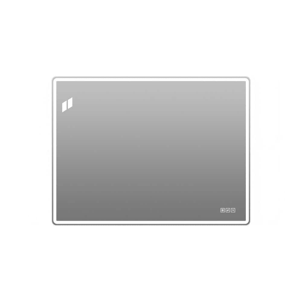 24 in. W x 32 in. H Rectangular LED Bathroom Vanity Mirror with Front and Back Light Dimmable Anti-Fog 3-Color