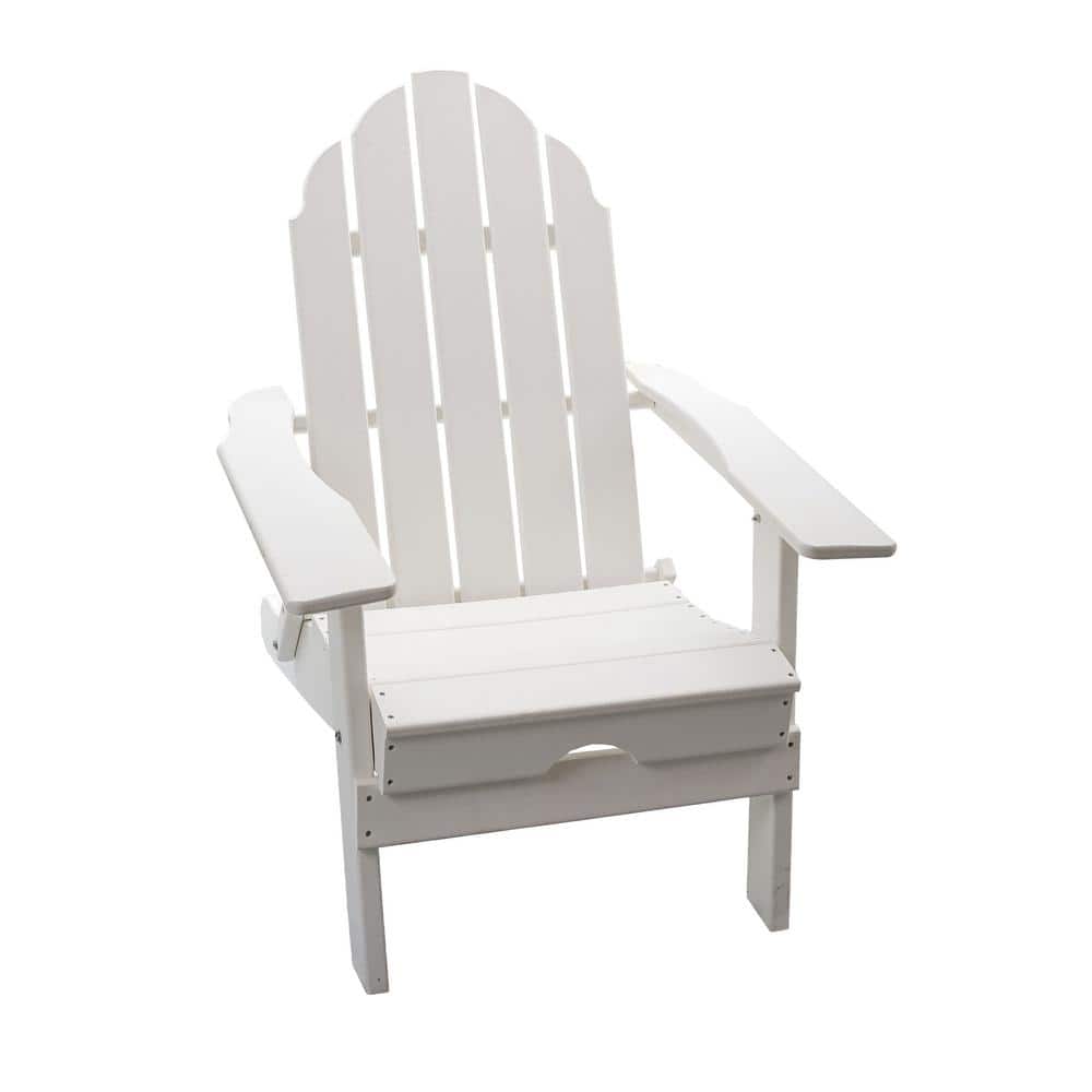 White Outdoor Foldable Made of HDPE Plastic, Resin, Lumber Adirondack Chair price history on PriceWatchPro