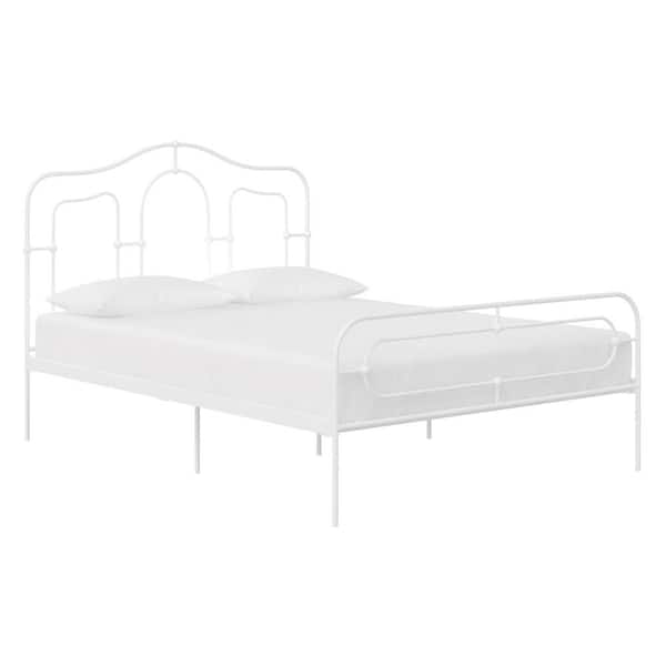 Mr. Kate Primrose White Metal Full Size Bed Frame