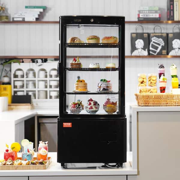 Refrigerated Display Case 3 cu. ft./85 l 3-Tier Countertop Pastry Display Case Commercial Display Refrigerator