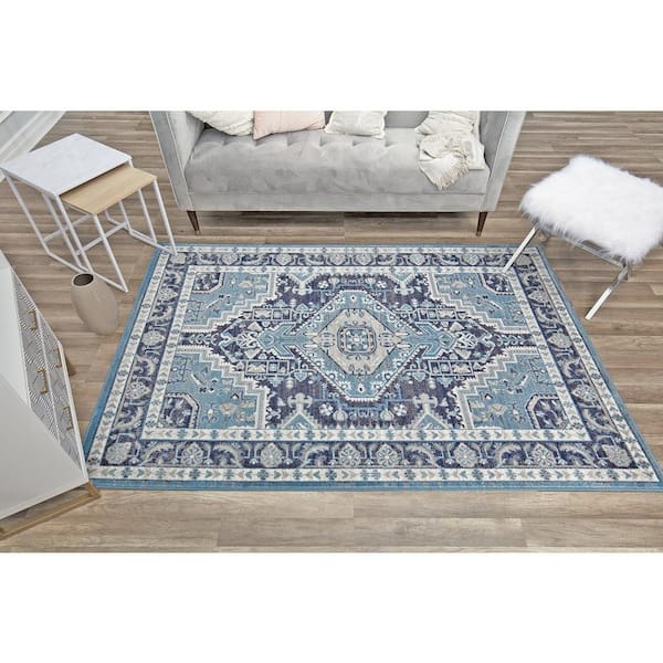 Rugs America Hailey 5 x 7 Winter Melon Indoor Abstract Vintage