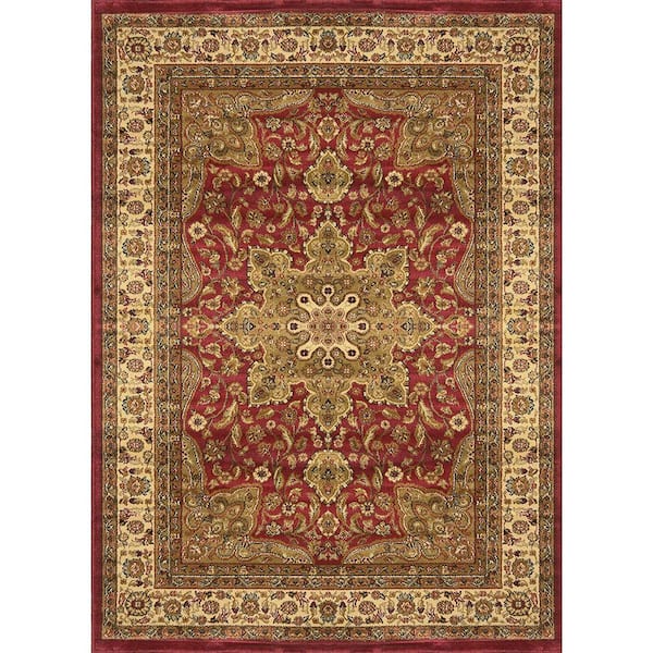 Home Dynamix Royalty Red 2 ft. x 7 ft. Indoor Area Rug