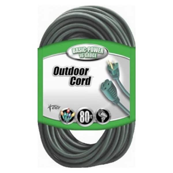 Southwire 80 ft. 16/3 SJTW Outdoor Light-Duty Extension Cord