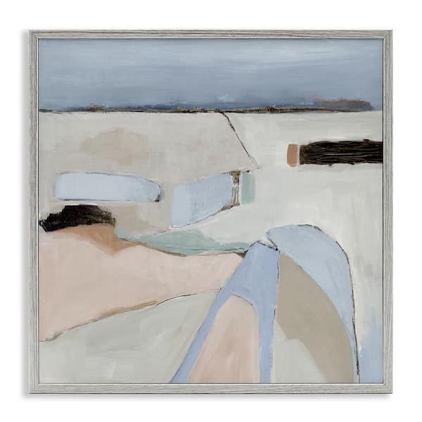 Stupell Industries Organic Neutral Landscape by Jacob Q Gray Framed Abstract Giclee Art Print 17 in. x 17 in.