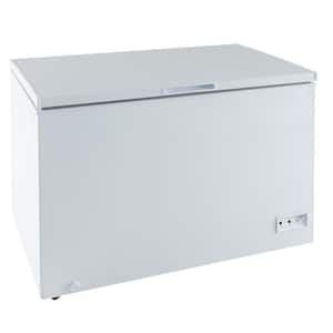 44 in. 10 cu. ft. Manual Defrost Chest Freezer with 7-Level Temperature, Removable Basket in White