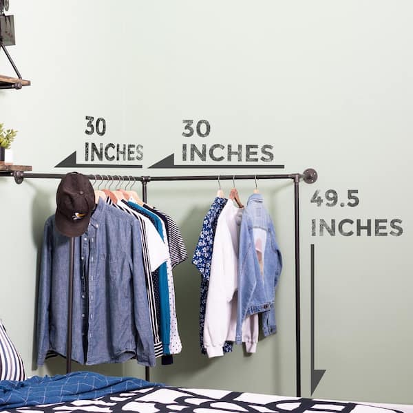 Articles for Daily Use Display Garment Racks in Children's Boutique  Clothing Stores, Industrial Pipe Wall Mounted Clothes Hanging Shelves  System