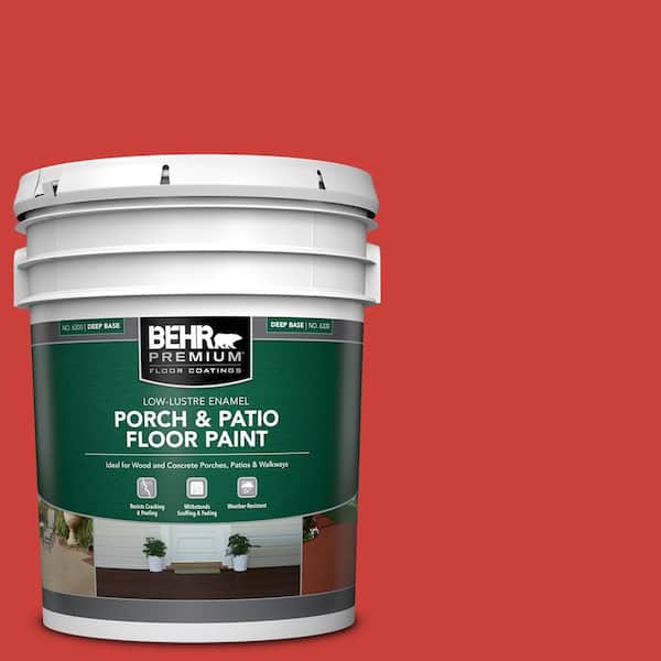 BEHR PREMIUM 5 gal. #S-G-180 Grenadine Low-Lustre Enamel Interior/Exterior Porch and Patio Floor Paint