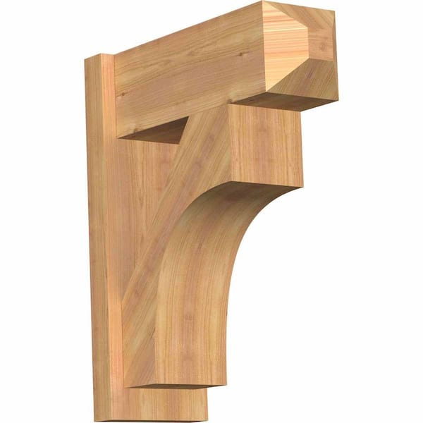 Ekena Millwork 8 in. x 24 in. x 20 in. Western Red Cedar Westlake Craftsman Smooth Outlooker