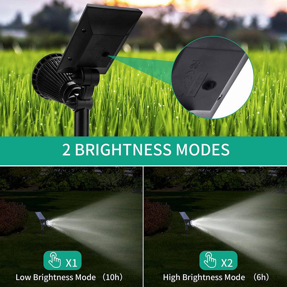 Nekteck Warm White Solar Powered Outdoor Security Spotlights