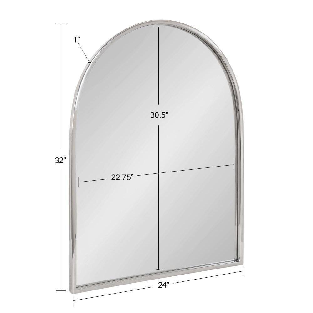Rowla Silver Arched Vanity Wall Mirror 24x32