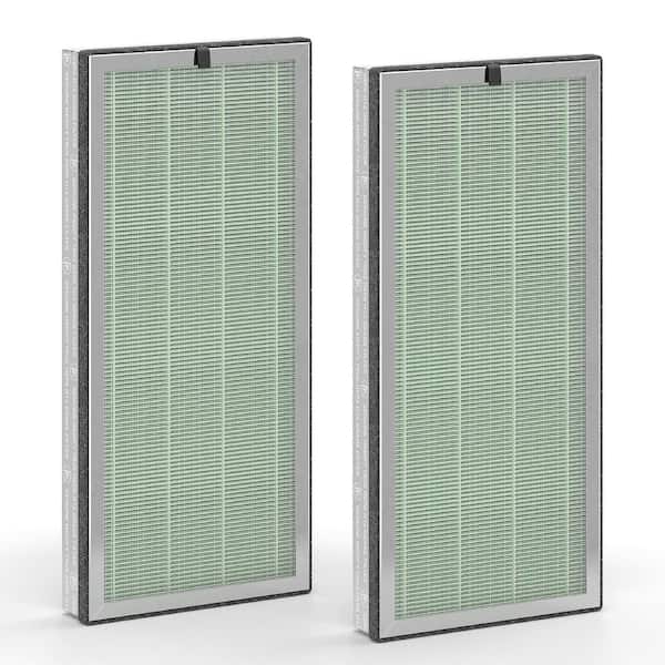 Medify MA-40 Genuine Replacement Filter : H14 HEPA, and Activated Carbon for 99.9% Removal : 2-Pack