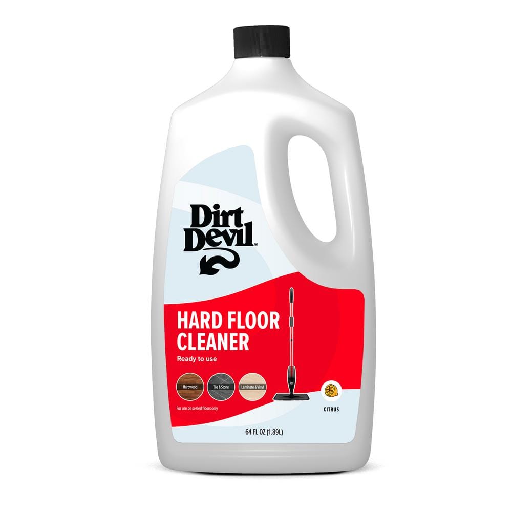 Dirt Devil 64 oz. Ready to Use Hard Floor Cleaner, Compatible with Spray Mop PD15000, Pre-mixed Formula, Sealed Hard Floors, Citrus