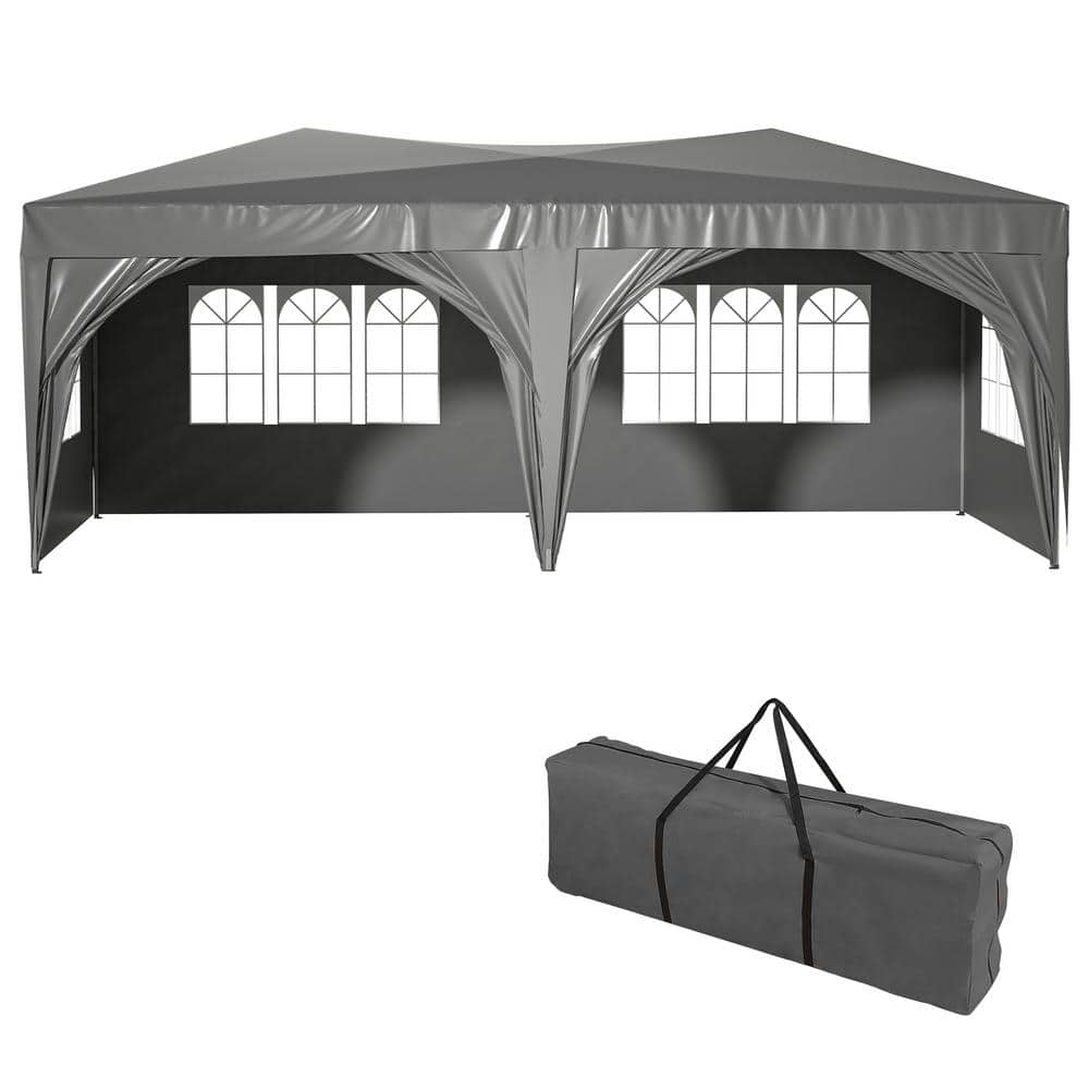 10 ft. x 20 ft. Pop Up Canopy Outdoor Portable Party Folding Tent with Carr