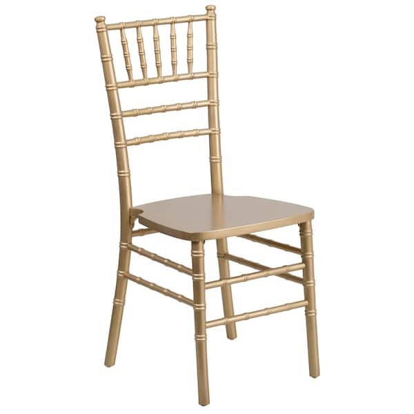 Flash Furniture Hercules Series Gold Wood Chiavari Chair