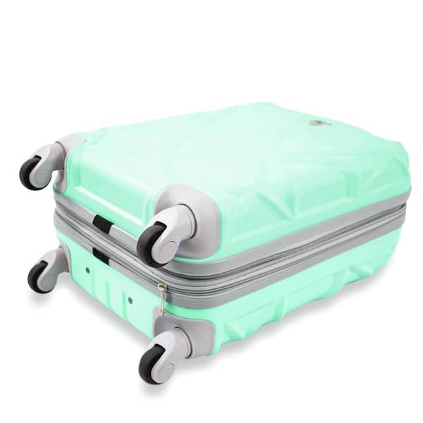 AMKA Gem 2-Piece Mint Carry-On Spinner Cosmetic Suitcase AP819/20