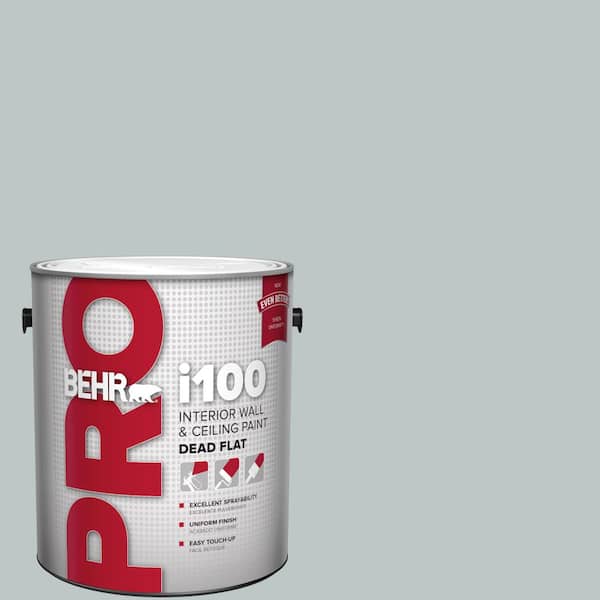BEHR PRO 1 gal. #PPU12-10 Misty Morn Dead Flat Interior Paint