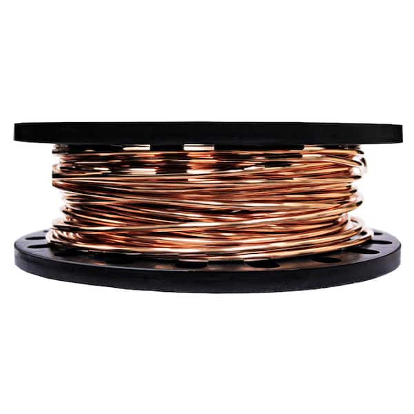Bare Armored Ground Cable - 8/1 (8 AWG 1 Conductor) Solid - Copper - 1000  ft Reel