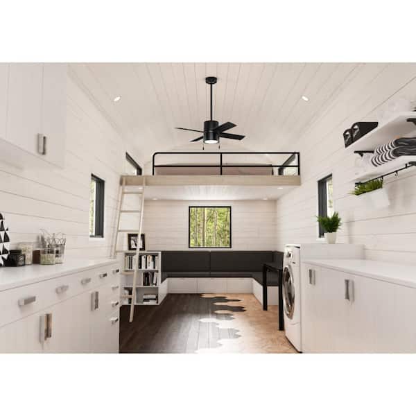 Hunter - Beck 42 in. LED Indoor Matte Black Ceiling Fan with Light