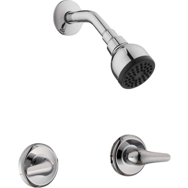 Glacier Bay Aragon 2-Handle 1-Spray Shower Faucet in Chrome (Valve Included)