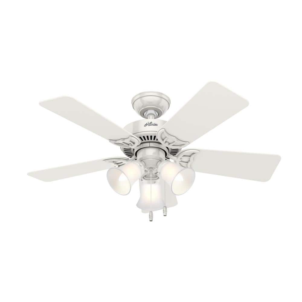 WhisperWind Classic 42" Ceiling Fan with White Oak Blades and Lighting