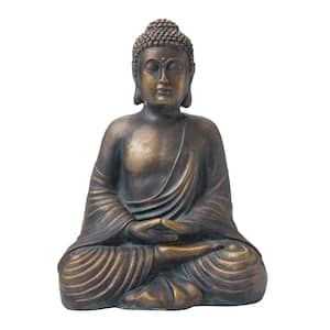 19 in. H MGO Meditating Buddha Garden Statue