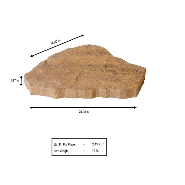 Reviews for Pavestone SandStone 25 in. x 14 in. x 2 in