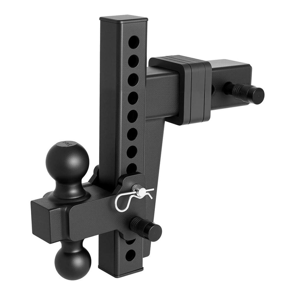 Adjustable Trailer Hitch, Fit 2.5 in. Receiver, 18500 lbs. GTW, 10 in. Drop, Dual Ball Mount for Trucks and RVs, Black price history on PriceWatchPro