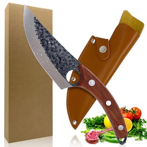 6 in. Stainless Steel Straight Edge Fillet Knife with Wood Handle