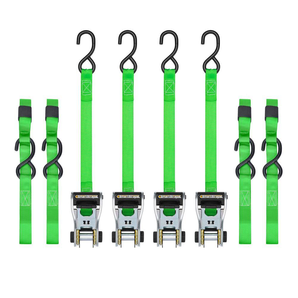 14 ft. Green RatchetX Tie Down Straps with 500 lb. Safe Work Load - 4 pack price history on PriceWatchPro