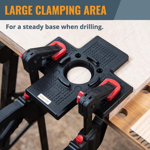 SakerPlus Cabinet Hardware Jig,Adjustable Cabinet Handle Template Tool For Knobs,Handles And Pulls,Straight Alignment Holes Drill Guide Self Centering - View #8