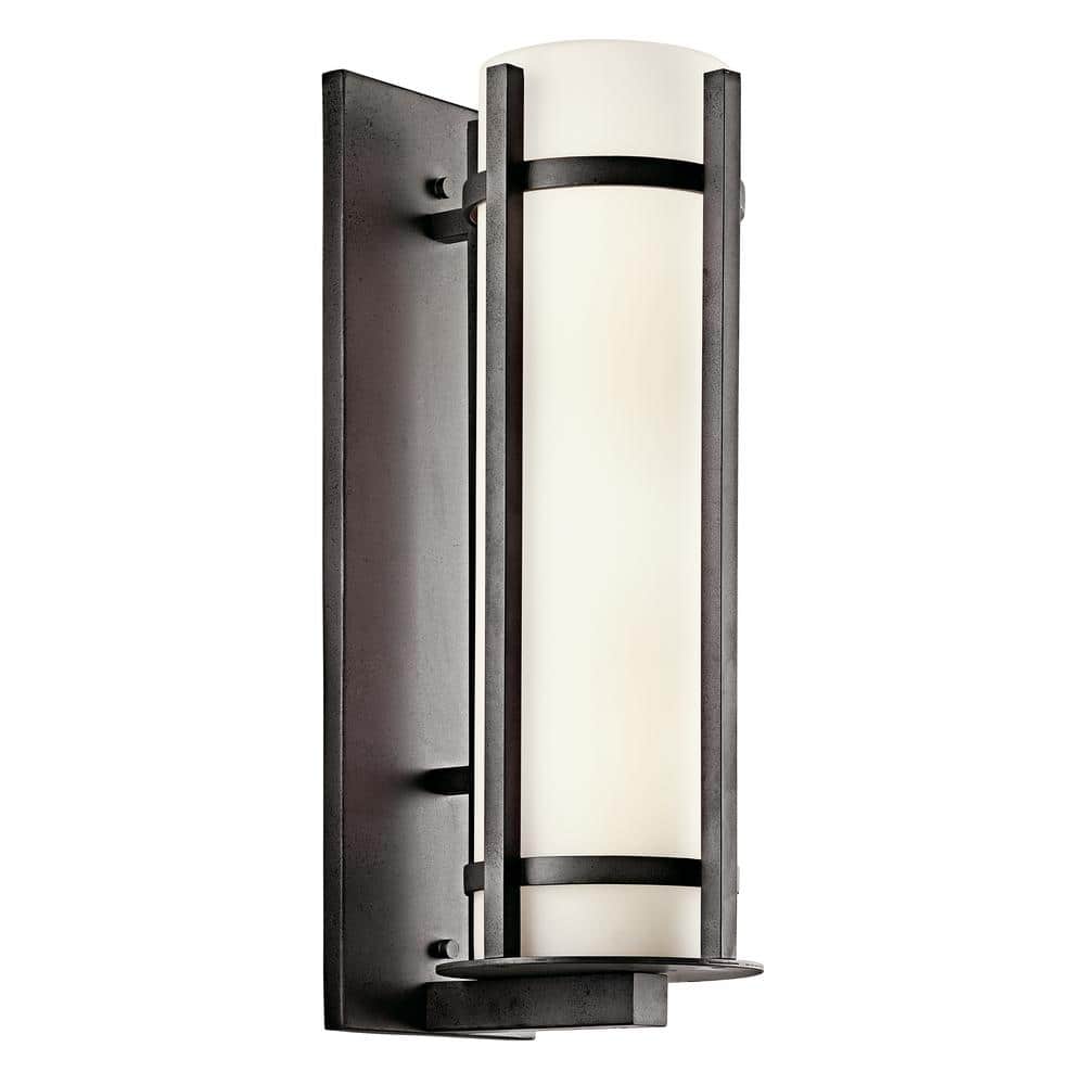 Camden 22.5 in. 2-Light Anvil Iron Outdoor Hardwired Wall Lantern Sconce with No Bulbs Included (1-Pack) price history on PriceWatchPro