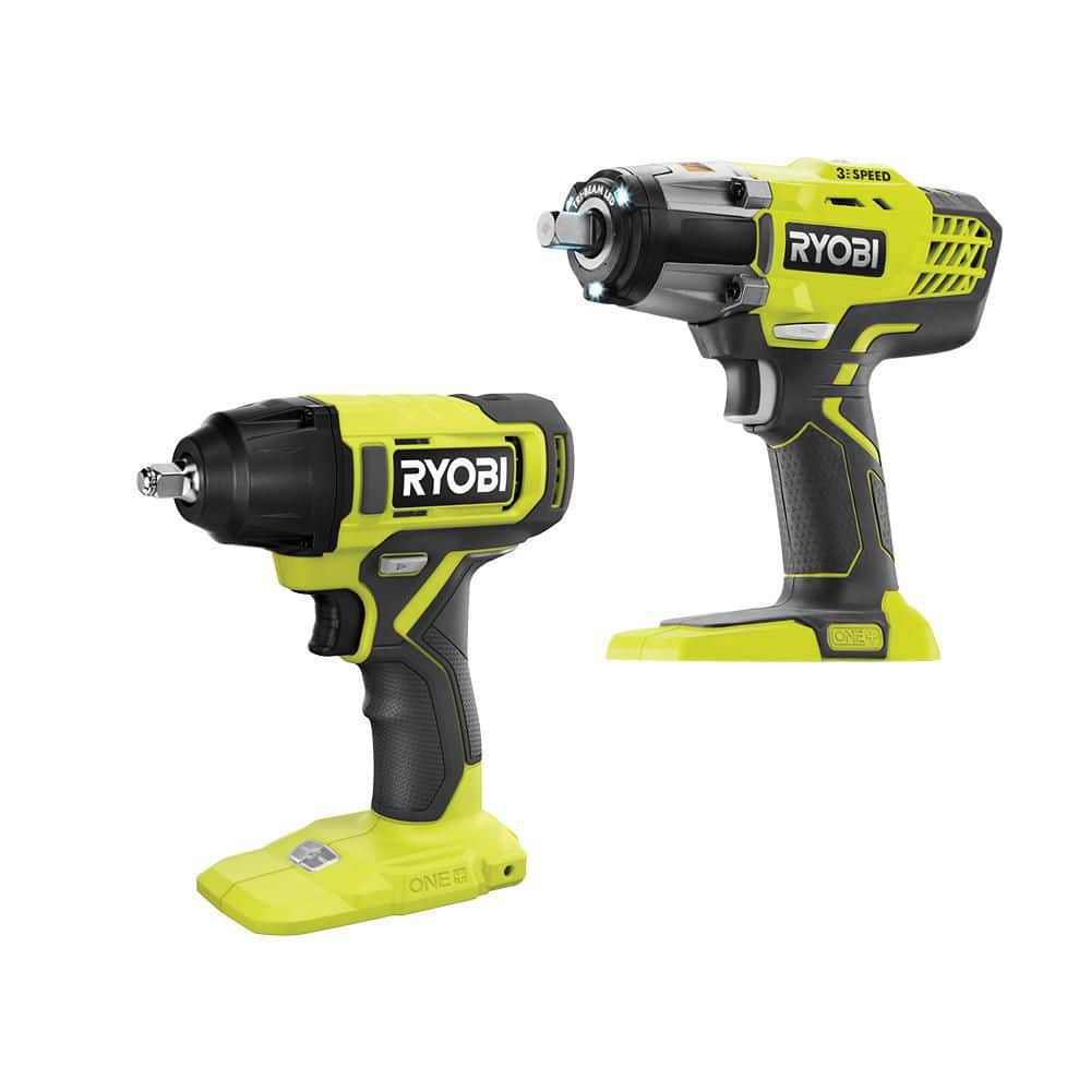 RYOBI ONE+ 18V Cordless 2-Tool Combo Kit with 3-Speed 1/2 in. Impact Wrench and 3/8 in. Impact Wrench (Tools Only) -  P261PCL250
