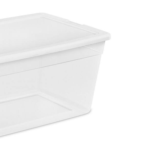 Best Buy: Sterilite Ultra Latch Storage Box (8 Pack) Clear/White 8