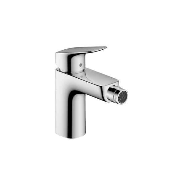 Hansgrohe Single-Handle Bidet Faucet with Drain in Chrome