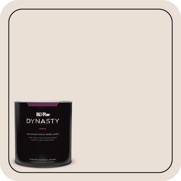 BEHR DYNASTY 1 qt. #N190-1 Smokey Cream Eggshell Enamel Interior Stain-Blocking Paint & Primer
