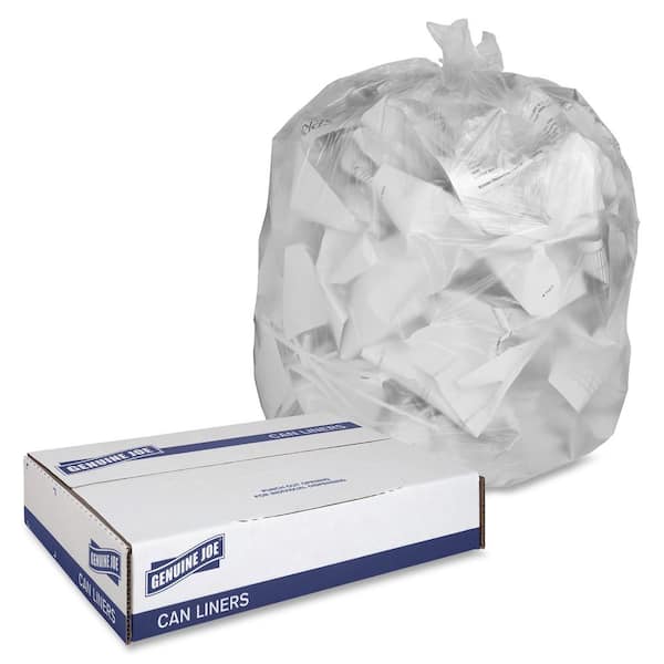 Inteplast Group High-Density Commercial Can Liners Value Pack, 33 gal, 14 microns, 33 inch x 39 inch, Clear, 250/Carton, Size: One Size