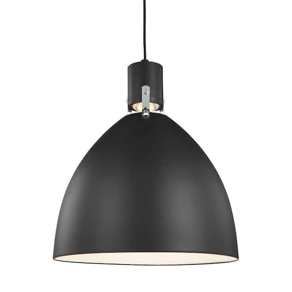 Brynne 14-Watt Matte Black Integrated LED Pendant